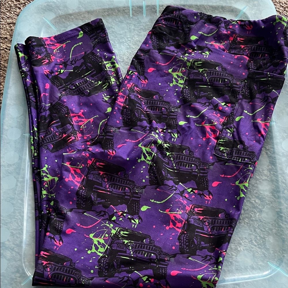 Adult Purple Jeep Print Bottoms